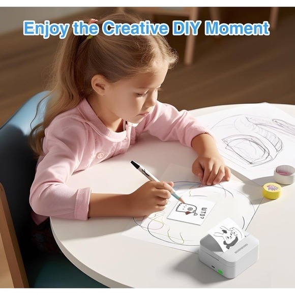 Notebuddy Mini Sticker Printer Doodle Dash Portable Thermal Printer Pocket Photo - Picture 5 of 8